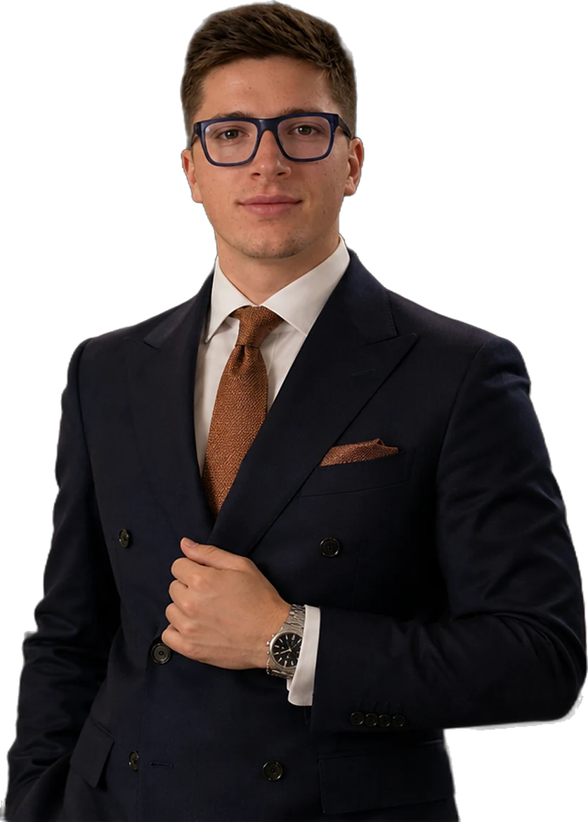 Francesco Gremese davanti al Sigillo di GRMS Partners