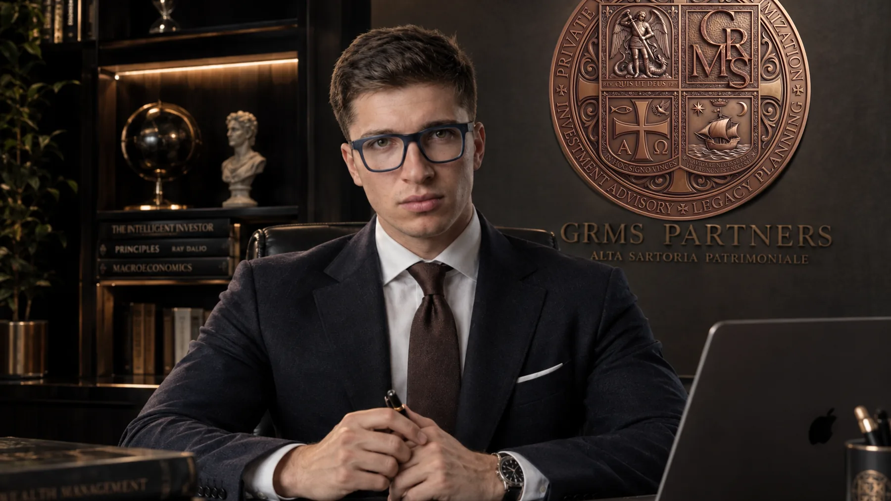 Francesco Gremese nello studio, per il canale Finanza Personale